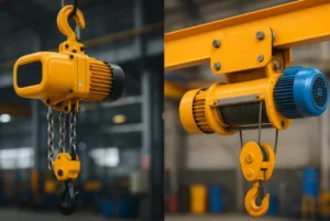 รอกโซ่ กับ รอกสลิง 