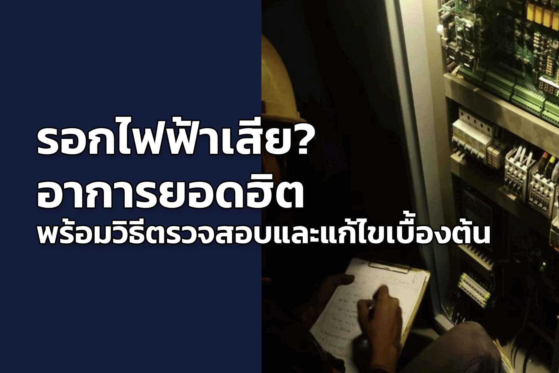 รอกไฟฟ้าเสีย? อาการยอดฮิต พร้อมวิธีตรวจสอบและแก้ไขเบื้องต้น